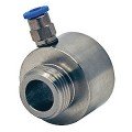 Raytek XXXCMACAPM Metric Stainless Steel Air Purge Collar for Raytek CM Series-