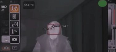 Target thermal image of body temperature